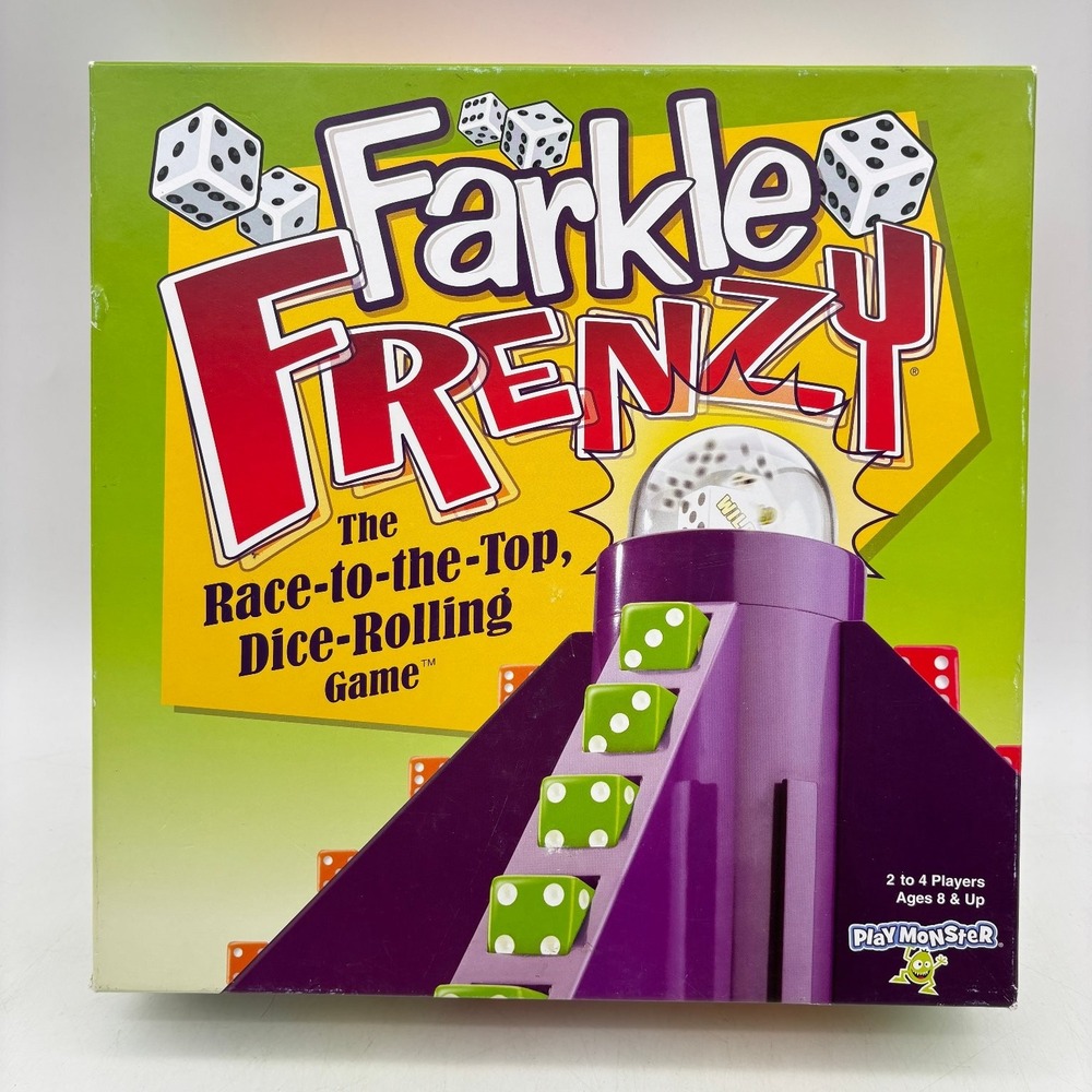Farkle Frenzy COMPLETE Patch Products 2011 Farkel Dice Rolling Family Game